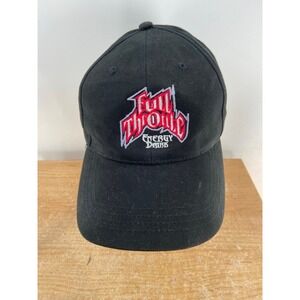 Full Throttle Energy Drink Hat Mens Black Get Initiated Strapback Baseball Cap